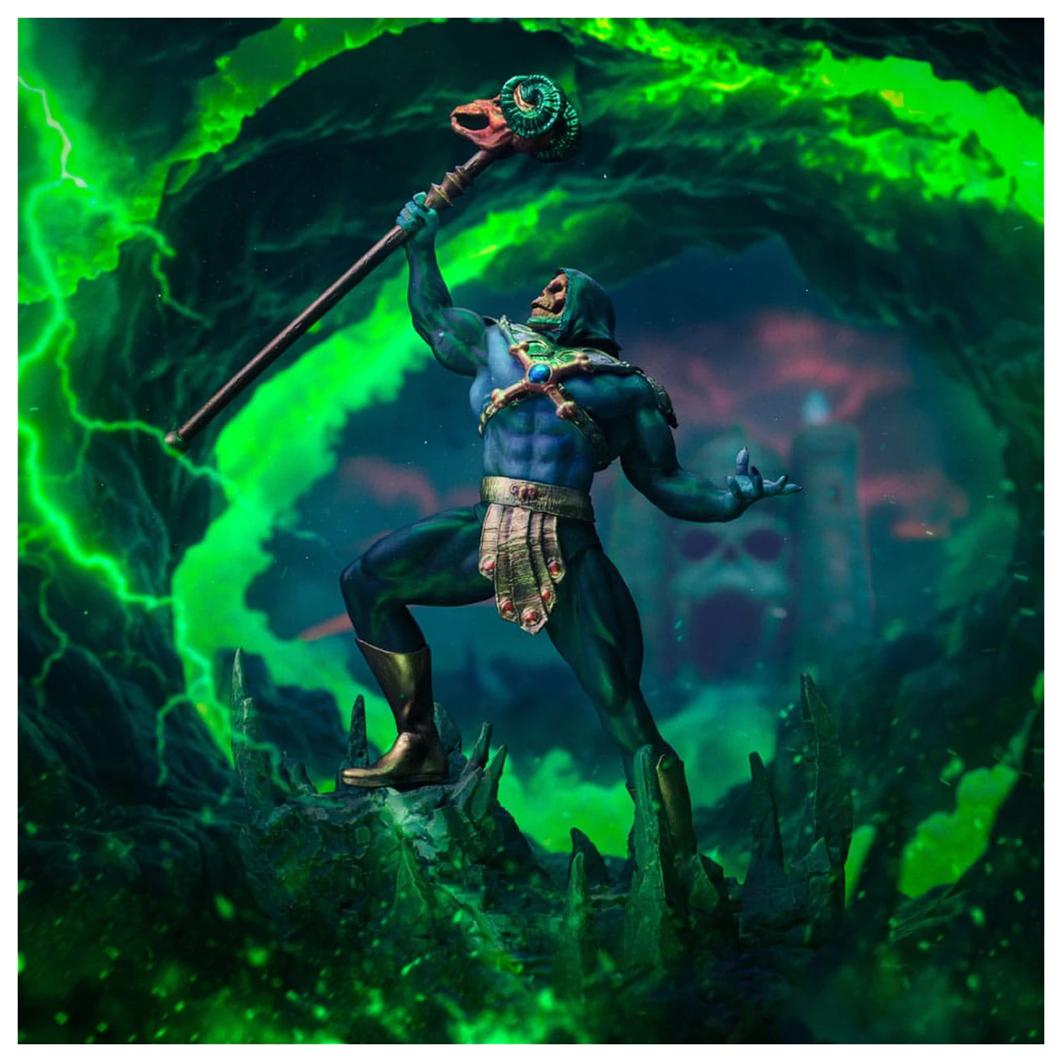 Masters of the Universe Art Scale Statue 1/10 Skeletor Disco Ver. 28 cm product photo