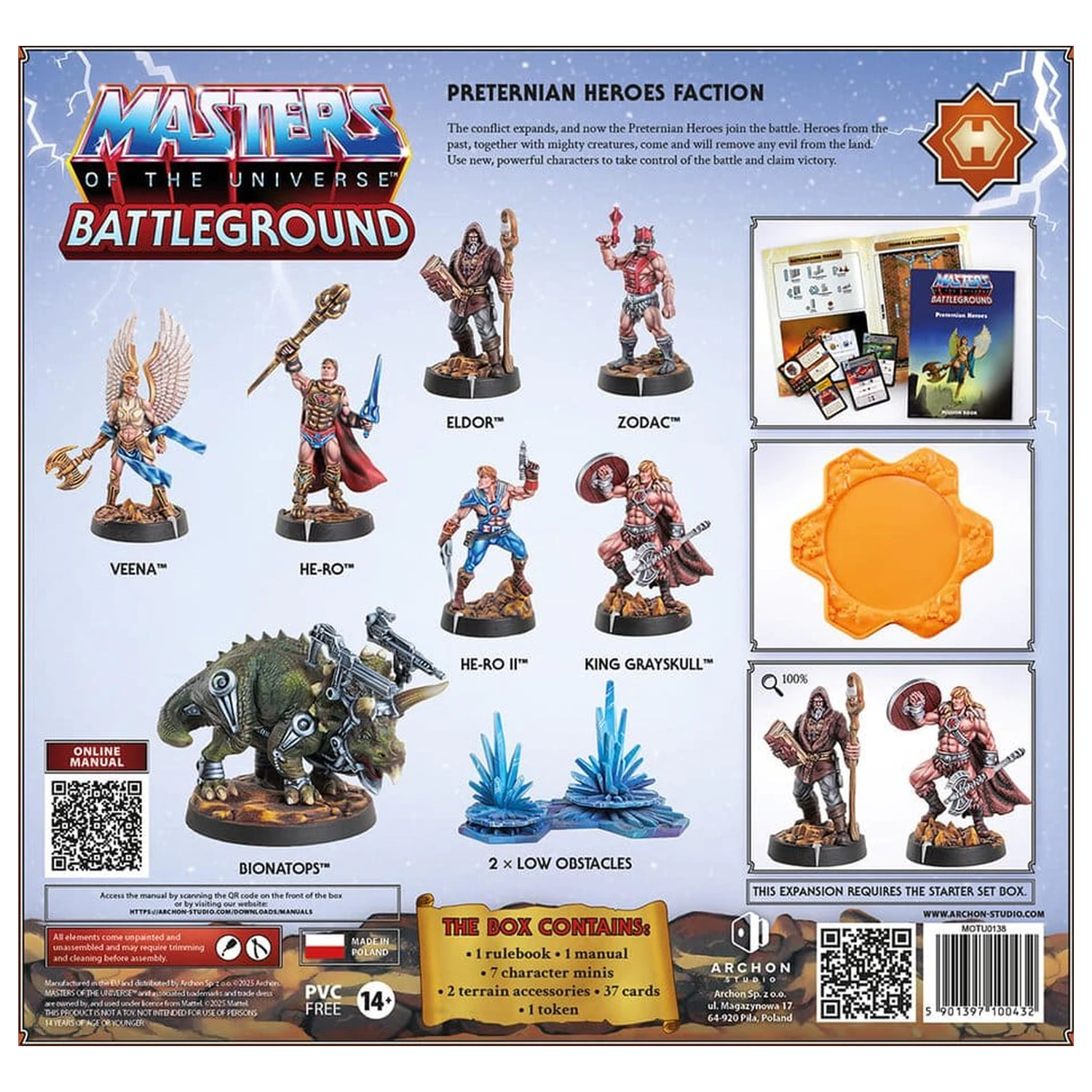 Masters of the Universe: Battleground Miniatures Game Wave 10: Preternian Heroes Faction *English Version* product photo