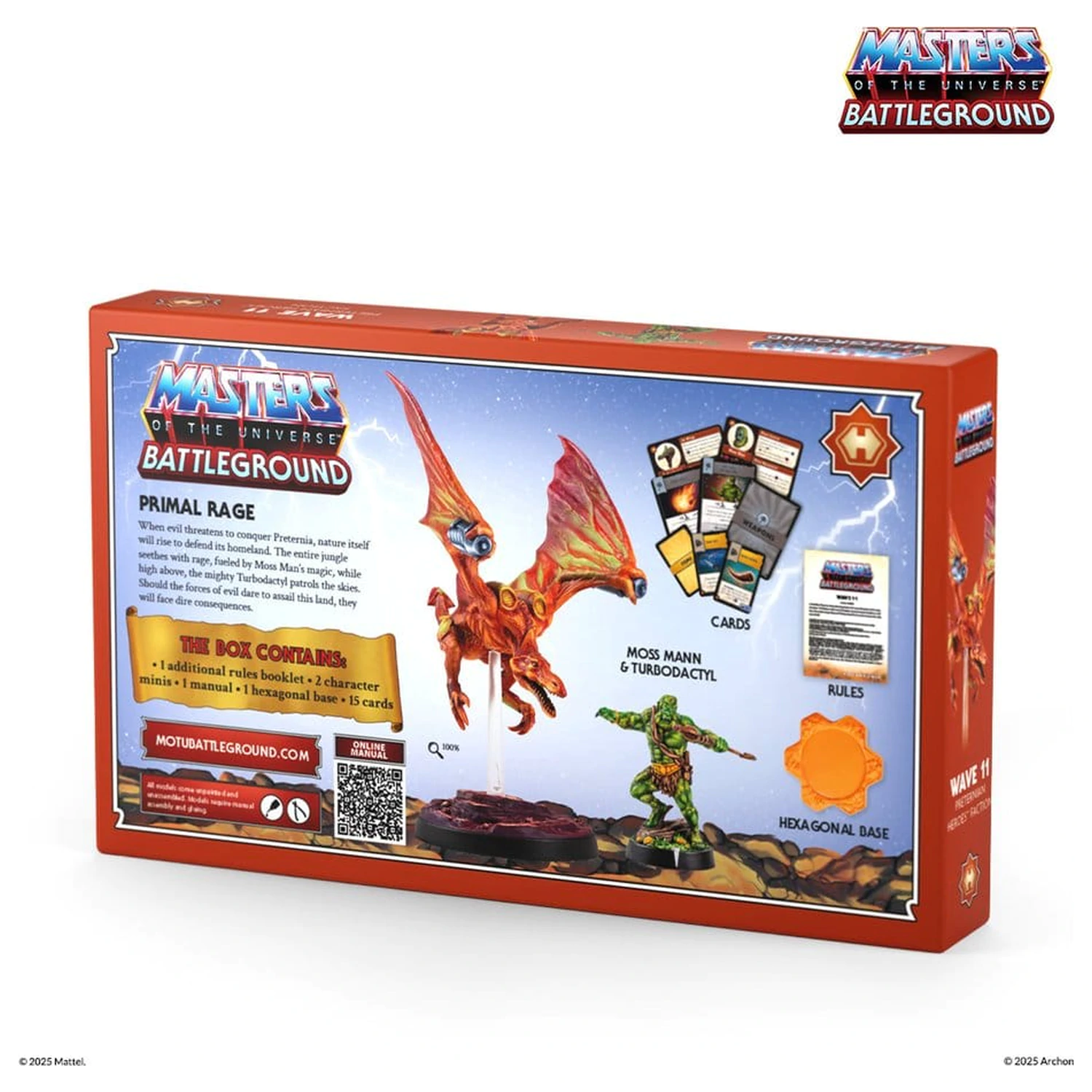 Masters of the Universe: Battleground Miniatures Game Wave 11: Preternian Heroes (Moss Man / Turbodactyl) *English Version* product photo