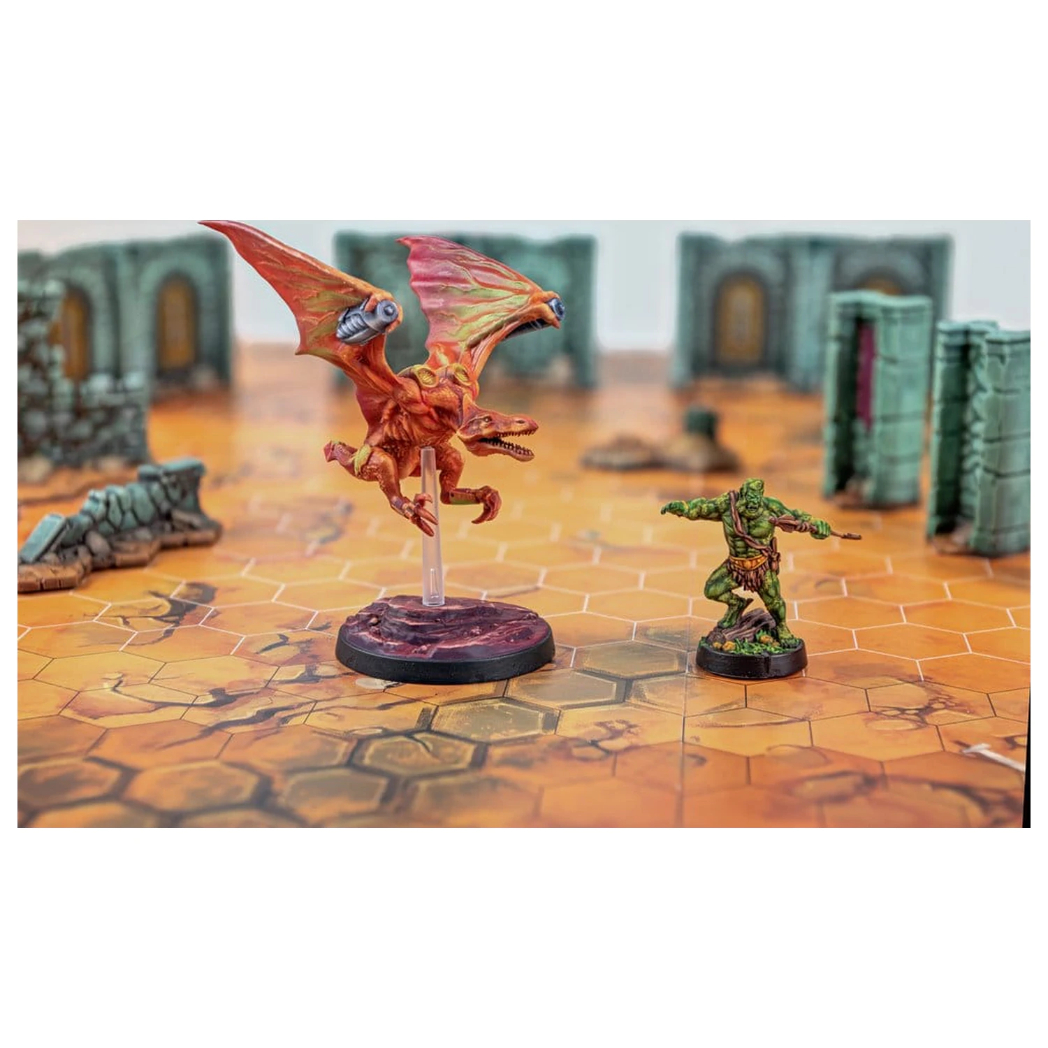 Masters of the Universe: Battleground Miniatures Game Wave 11: Preternian Heroes (Moss Man / Turbodactyl) *English Version* product photo