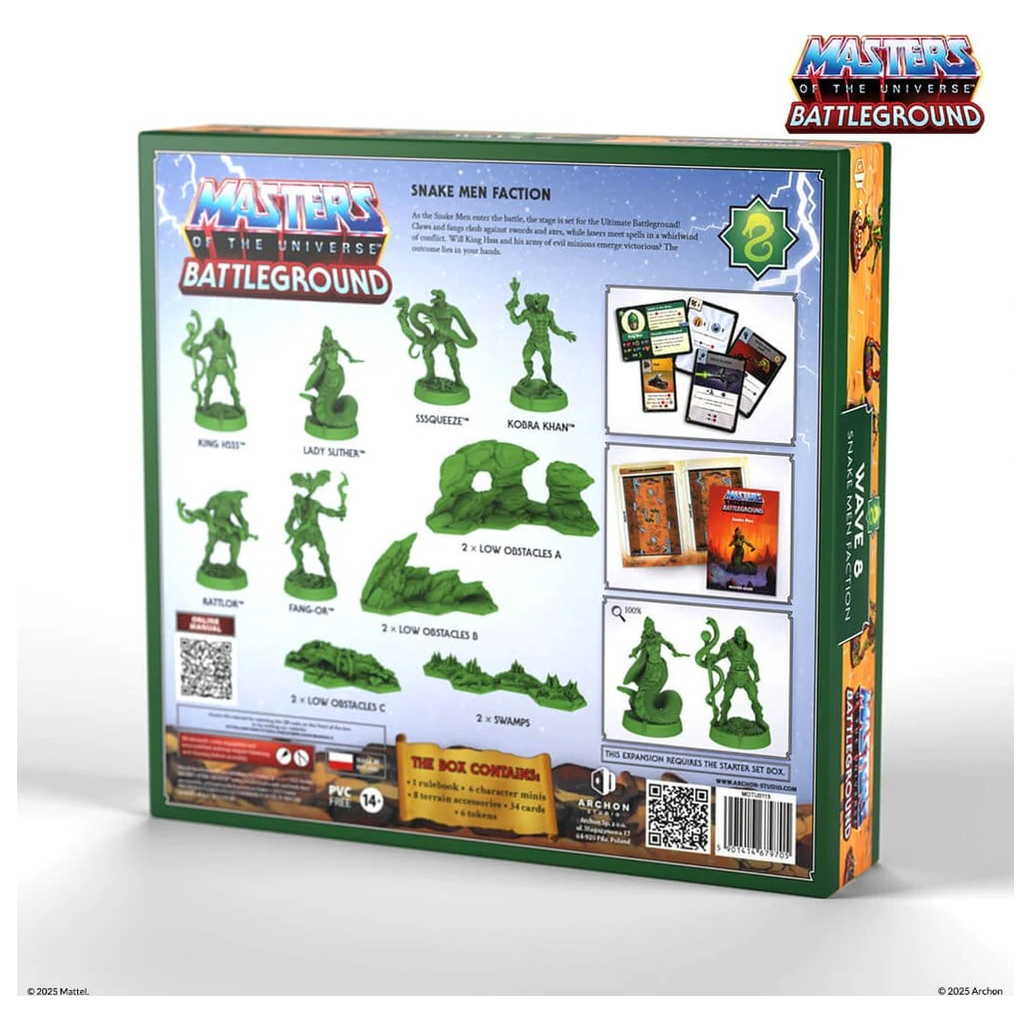 Masters of the Universe: Battleground Miniatures Game Wave 8: Snake Men Faction *English Version* product photo