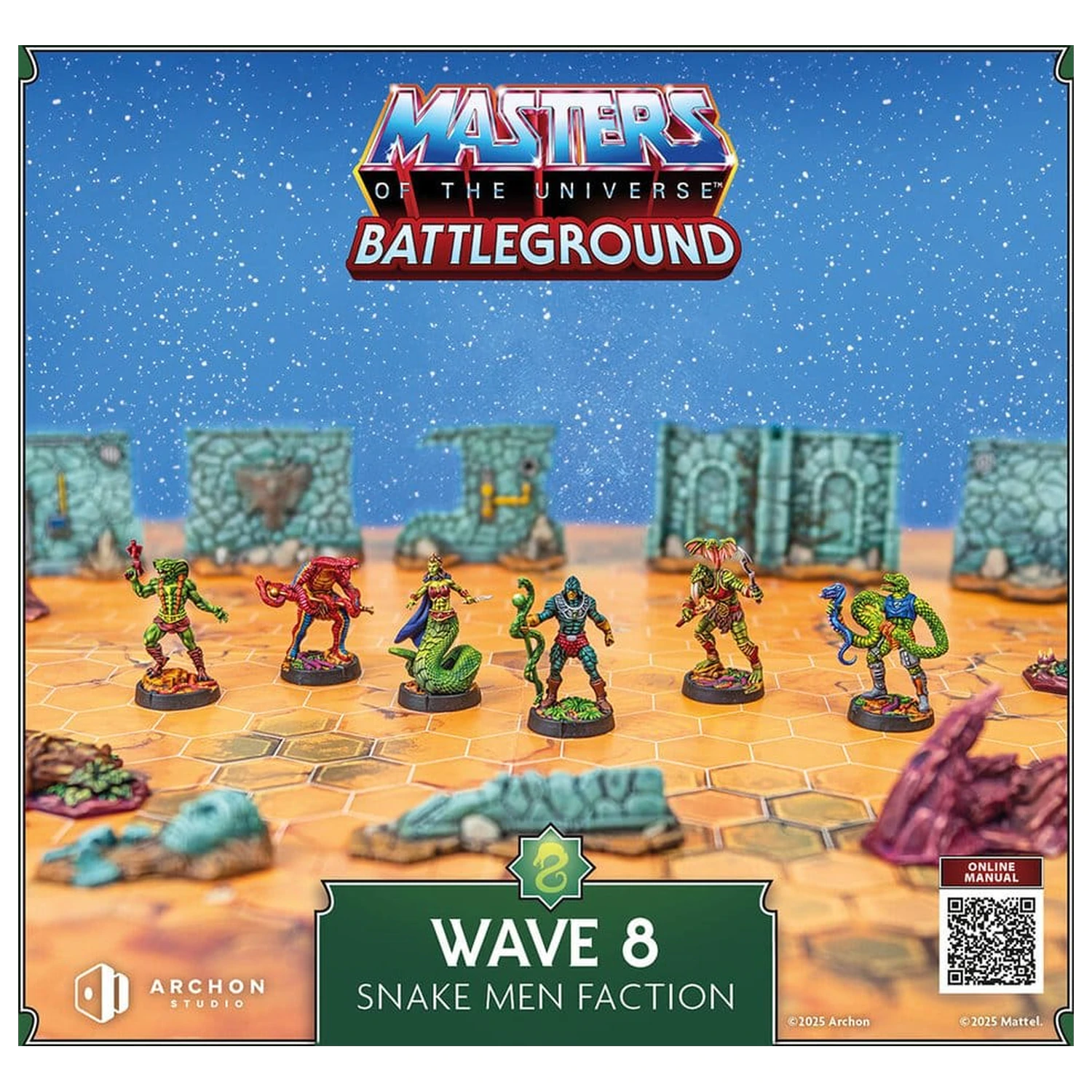 Masters of the Universe: Battleground Miniatures Game Wave 8: Snake Men Faction *English Version* product photo