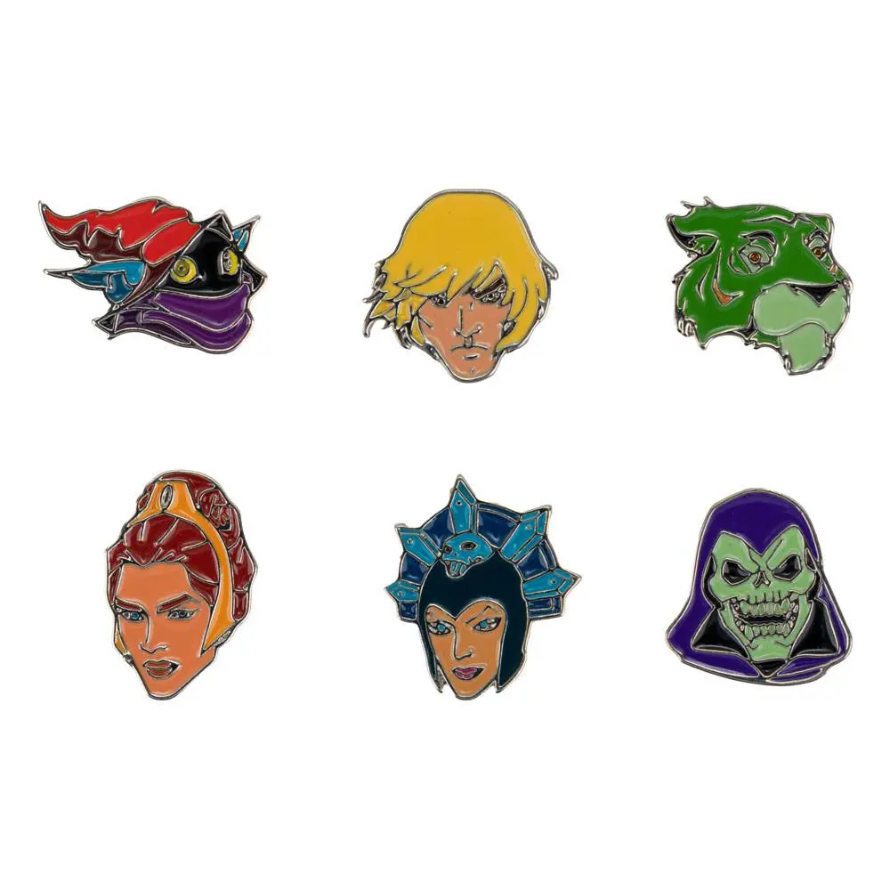 Masters of the Universe Pin Badges 6-Pack Characters product photo