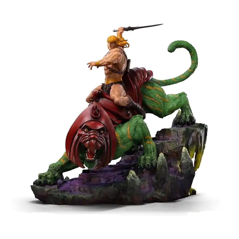 Masters of the Universe Deluxe Art Scale Statue 1/10 He-man and Battle Cat 31 cm termékfotó