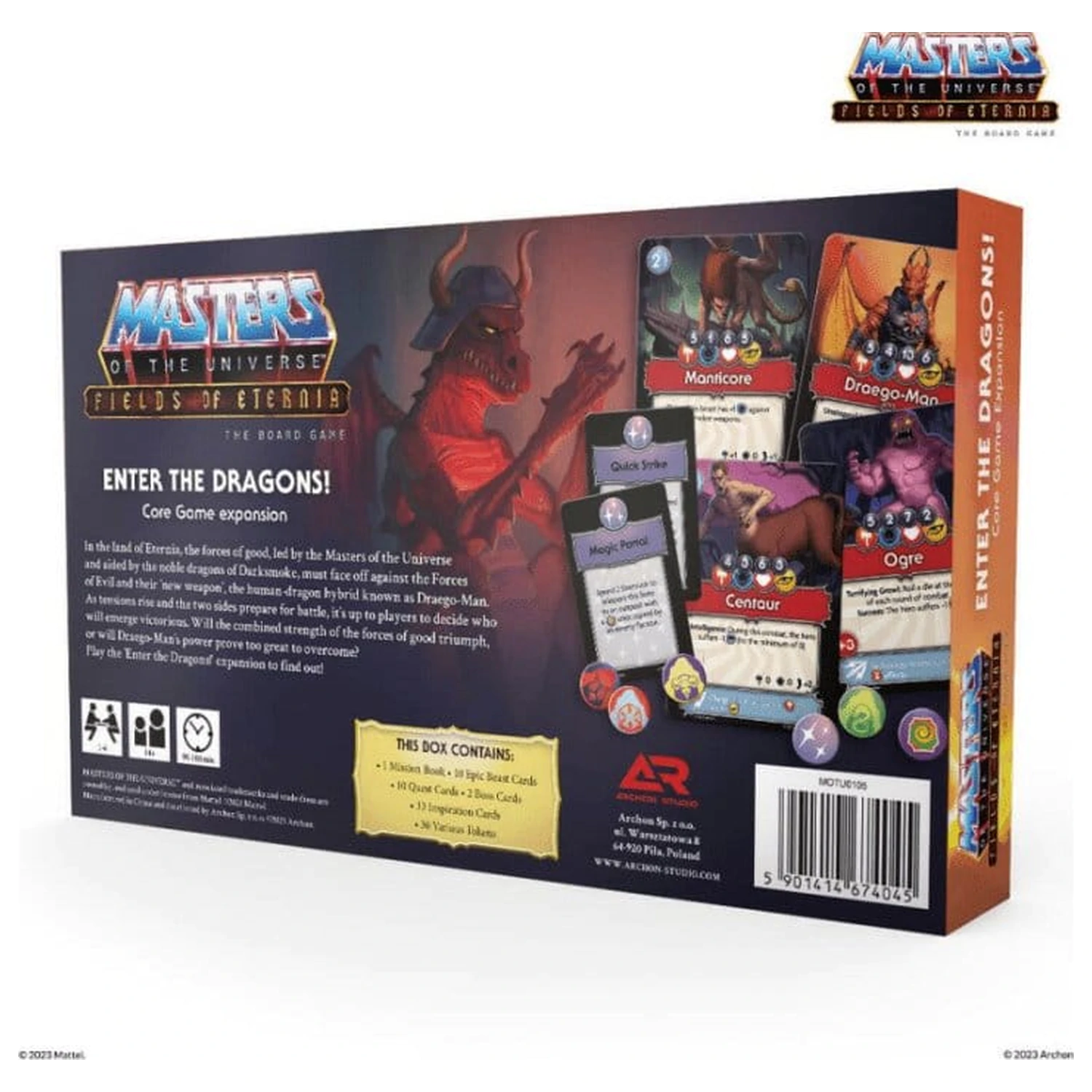 Masters of the Universe Board Game Expansion Fields of Eternia - Enter the Dragons! *English Version* product photo