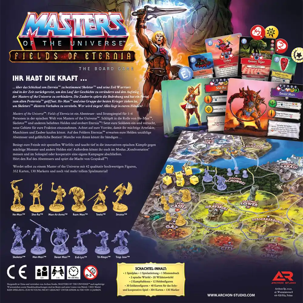 Masters of the Universe Board Game Fields of Eternia *German Edition* product photo