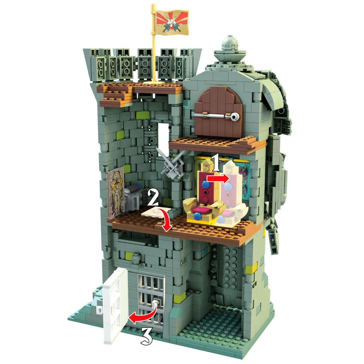 Masters of the Universe Mega Construx Probuilders Construction Set Castle Grayskull product photo