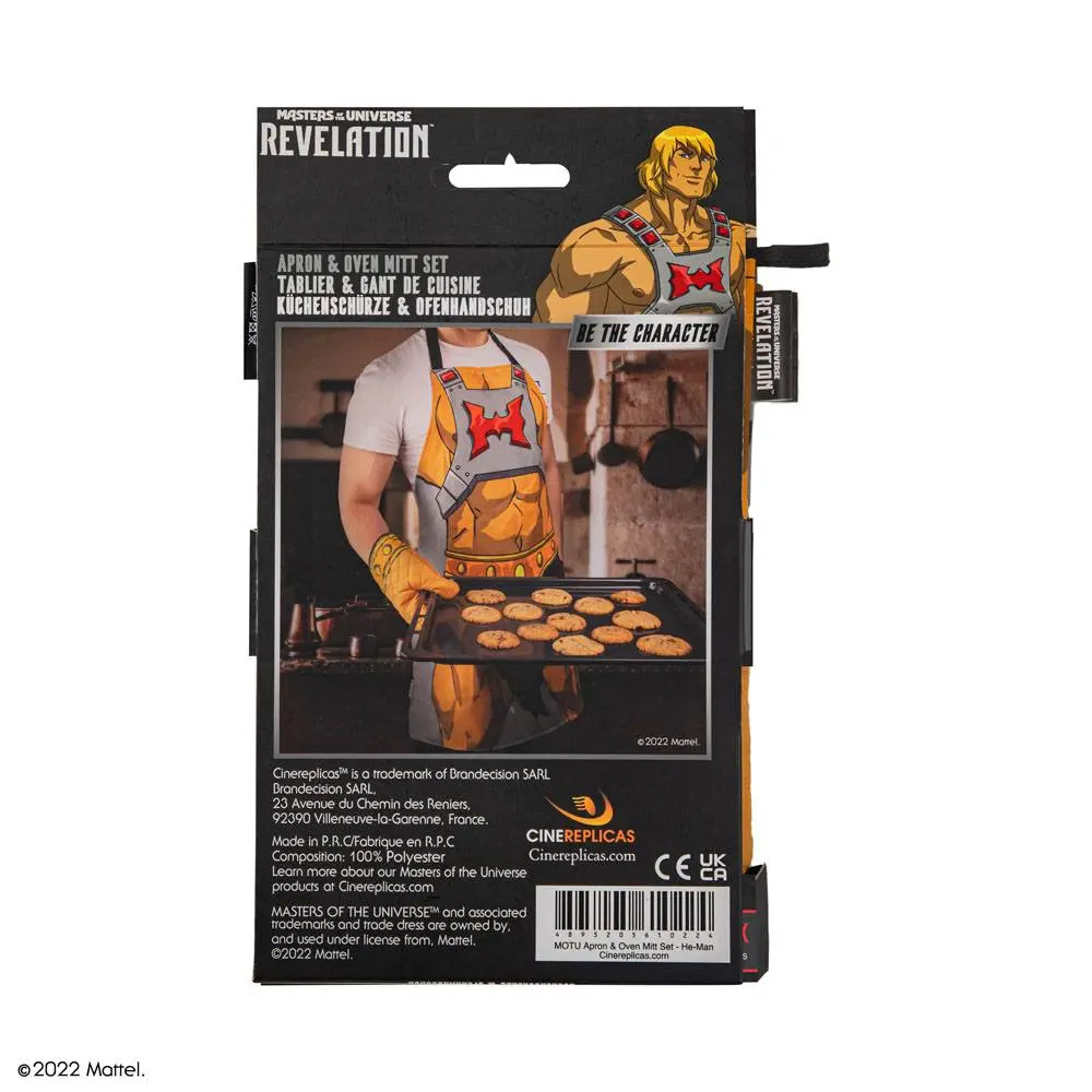 Masters of the Universe cooking apron with oven mitt He-Man termékfotó