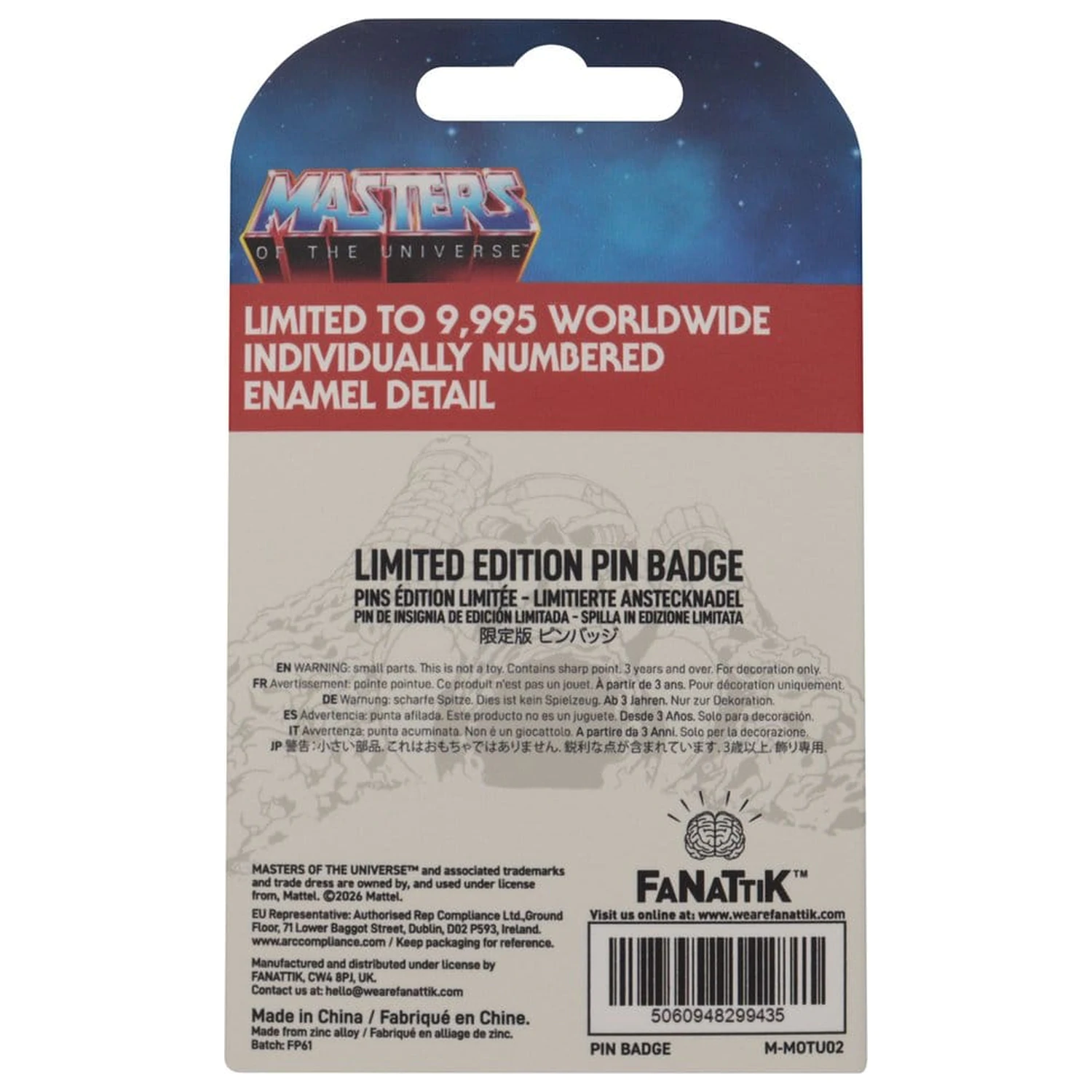 Masters of the Universe Pin Badge Skeletor Limited Edition product photo