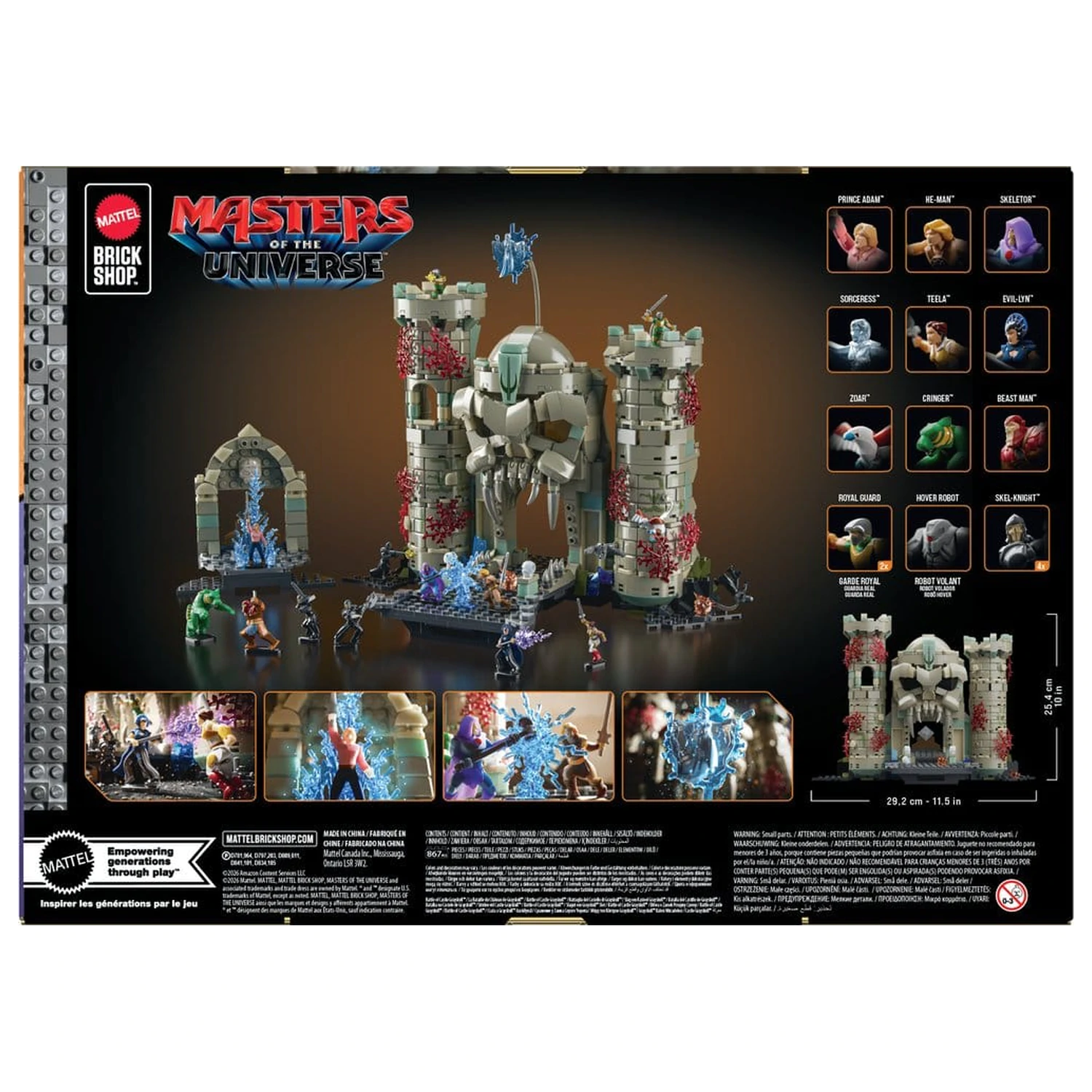 Masters of the Universe Mattel Brick Shop Construction Set Castle Grayskull product photo