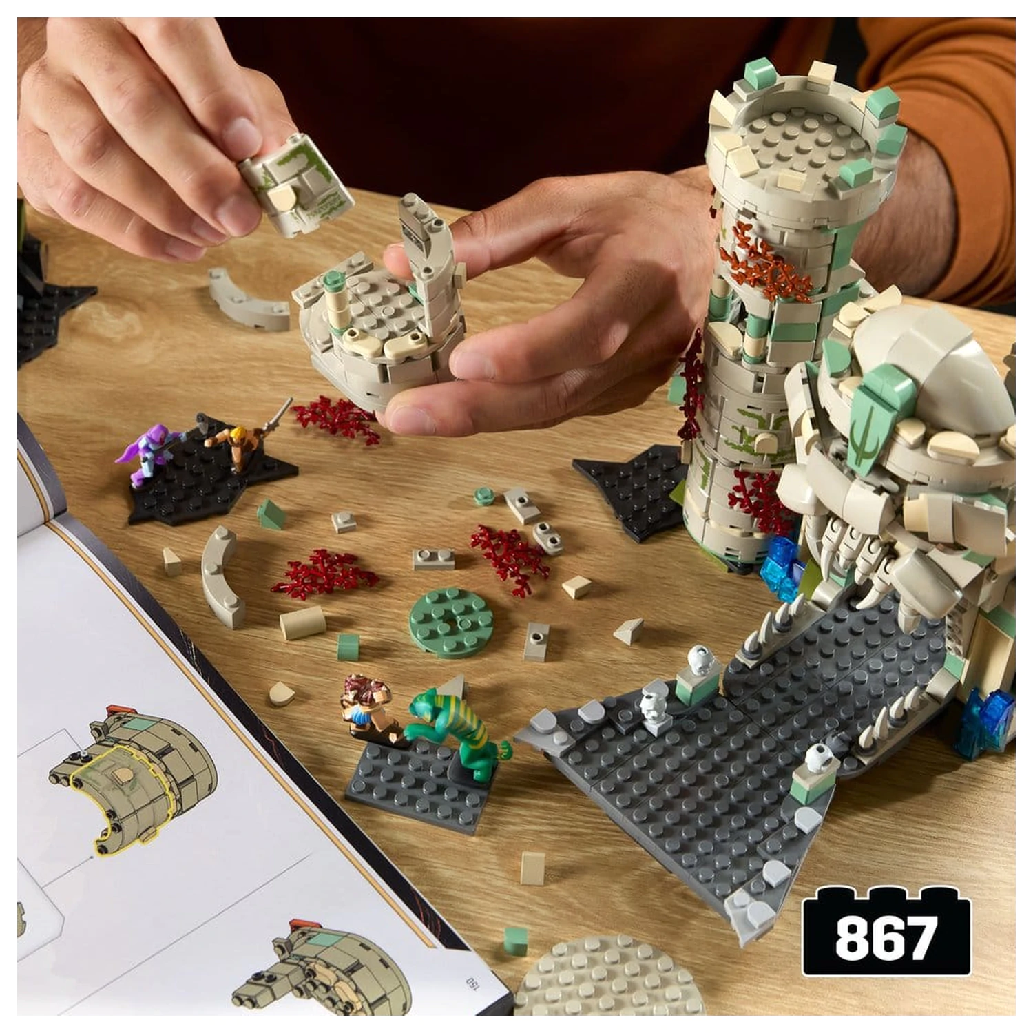 Masters of the Universe Mattel Brick Shop Construction Set Castle Grayskull product photo