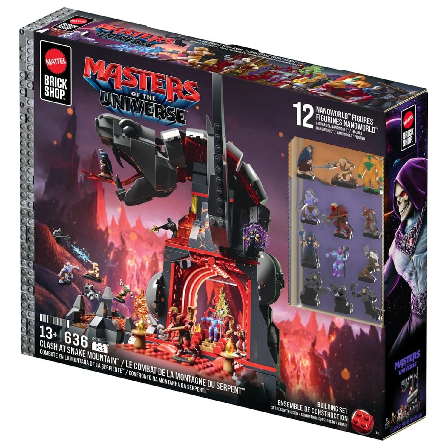 Masters of the Universe Mattel Brick Shop Construction Set Snake Mountain product photo