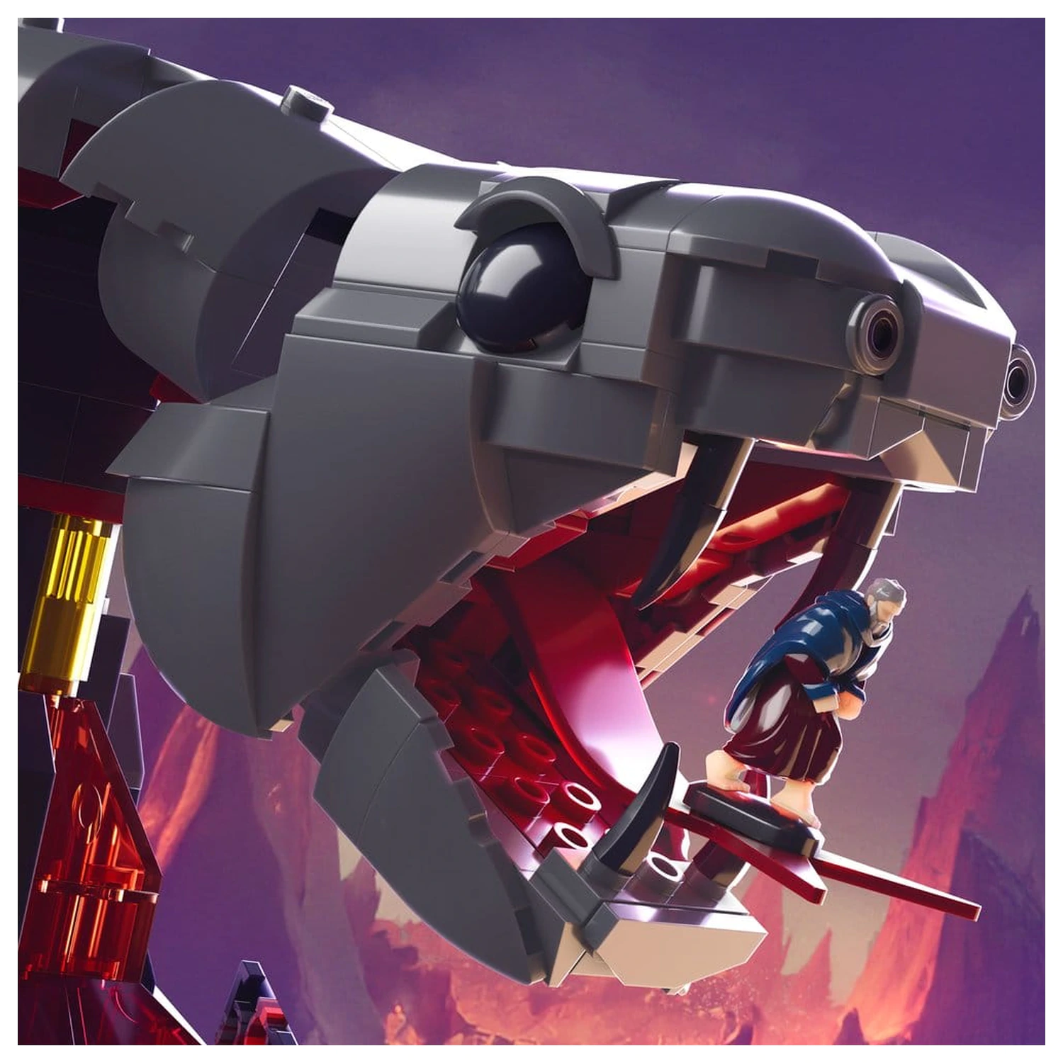 Masters of the Universe Mattel Brick Shop Construction Set Snake Mountain product photo