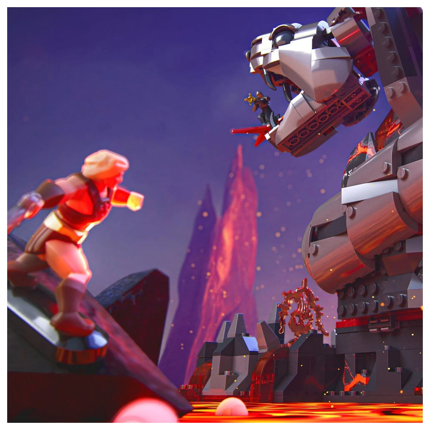 Masters of the Universe Mattel Brick Shop Construction Set Snake Mountain product photo