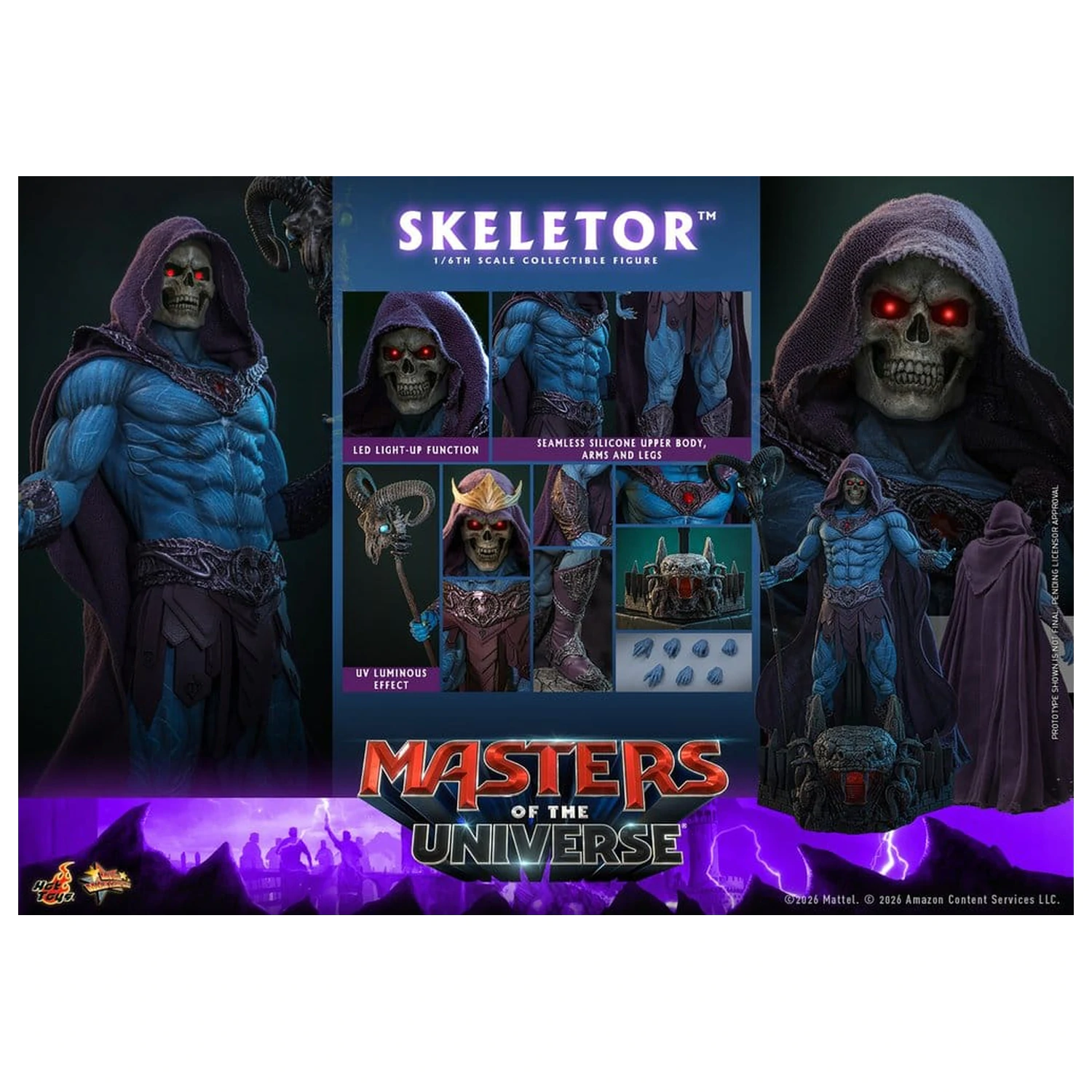 Masters of the Universe Movie Masterpiece Action Figure 1/6 Skeletor 31 cm product photo