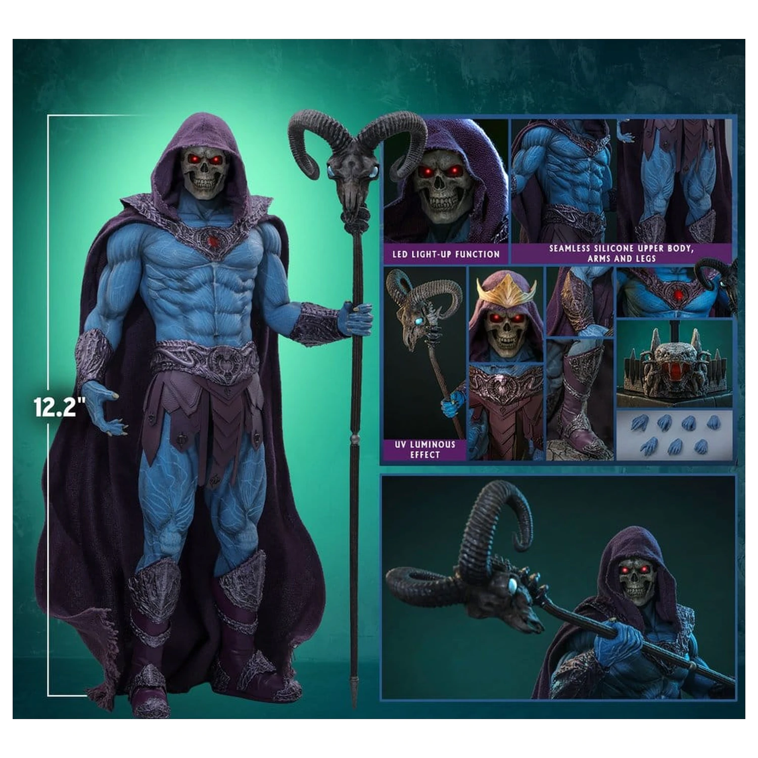 Masters of the Universe Movie Masterpiece Action Figure 1/6 Skeletor 31 cm product photo