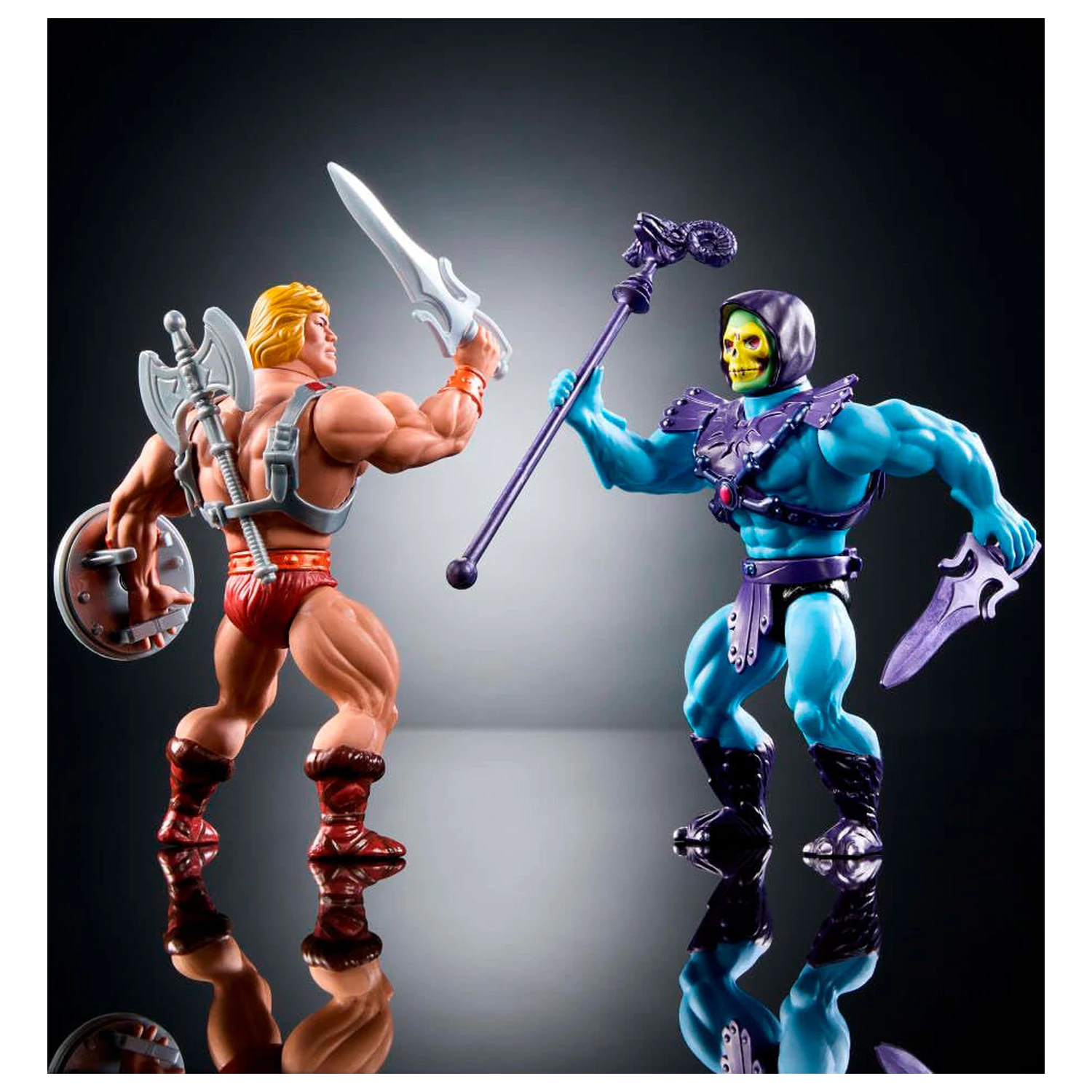 Masters of the Universe Origins 80 Anniversary Mattel He-Man and Skeletor set 2 figures 14cm product photo