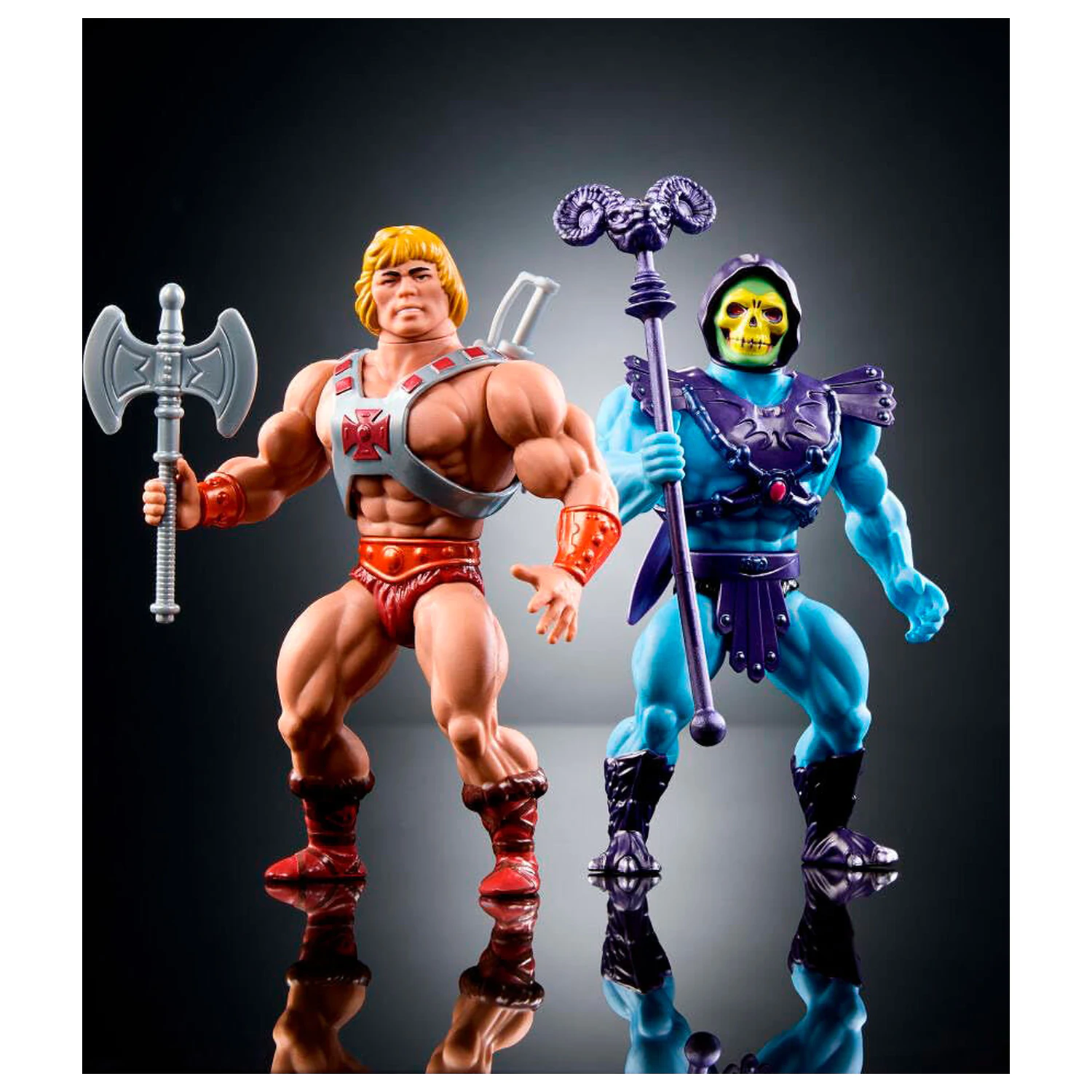 Masters of the Universe Origins 80 Anniversary Mattel He-Man and Skeletor set 2 figures 14cm product photo