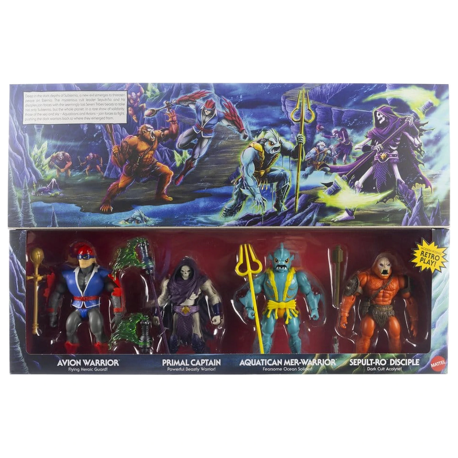 Masters of the Universe Origins Action Figure 4-Pack Battle for Subternia 14 cm product photo