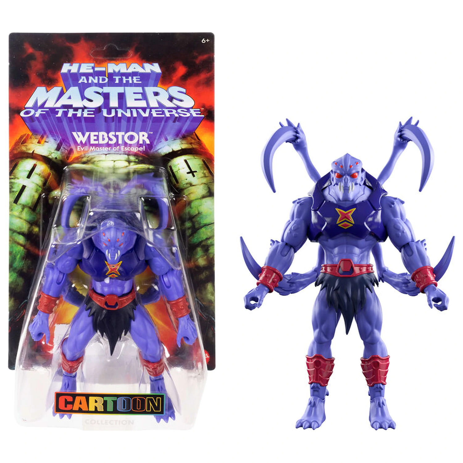 Masters of the Universe Origins Cartoon Collection Webstor figure 14cm product photo