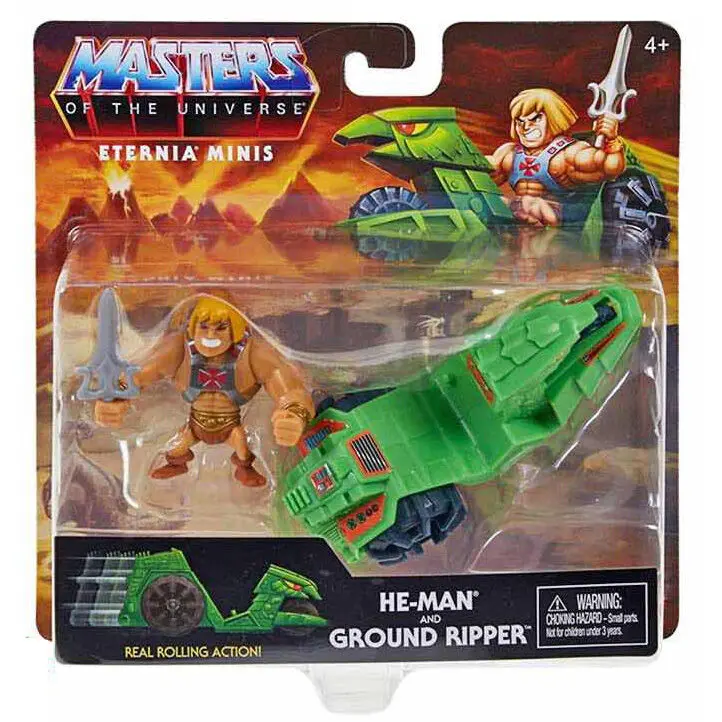 Masters of the Universe Origins Eternia Minis He-Man and Ground Ripper figure product photo