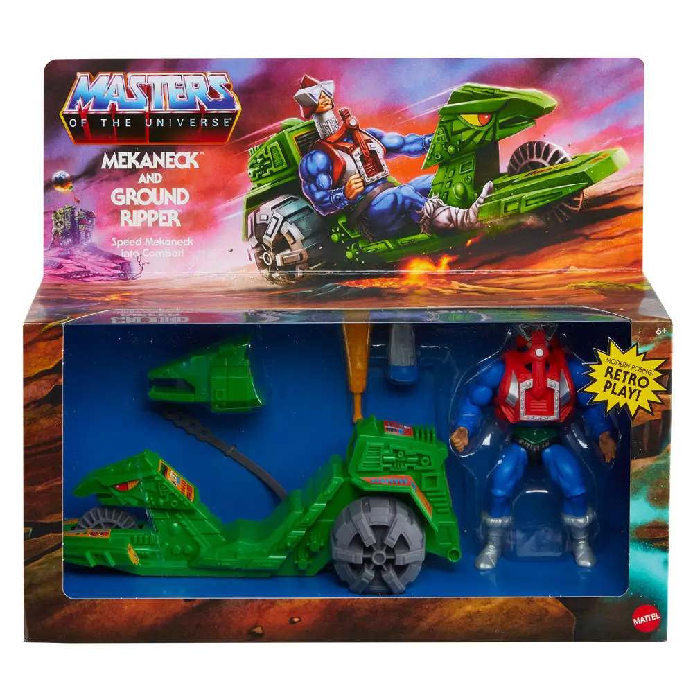 Masters of the Universe Origins Action Figure with Vehicle Mekaneck &amp; Ground Ripper 14 cm product photo
