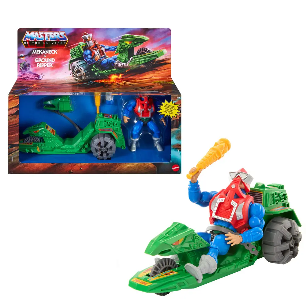 Masters of the Universe Origins Action Figure with Vehicle Mekaneck &amp; Ground Ripper 14 cm product photo