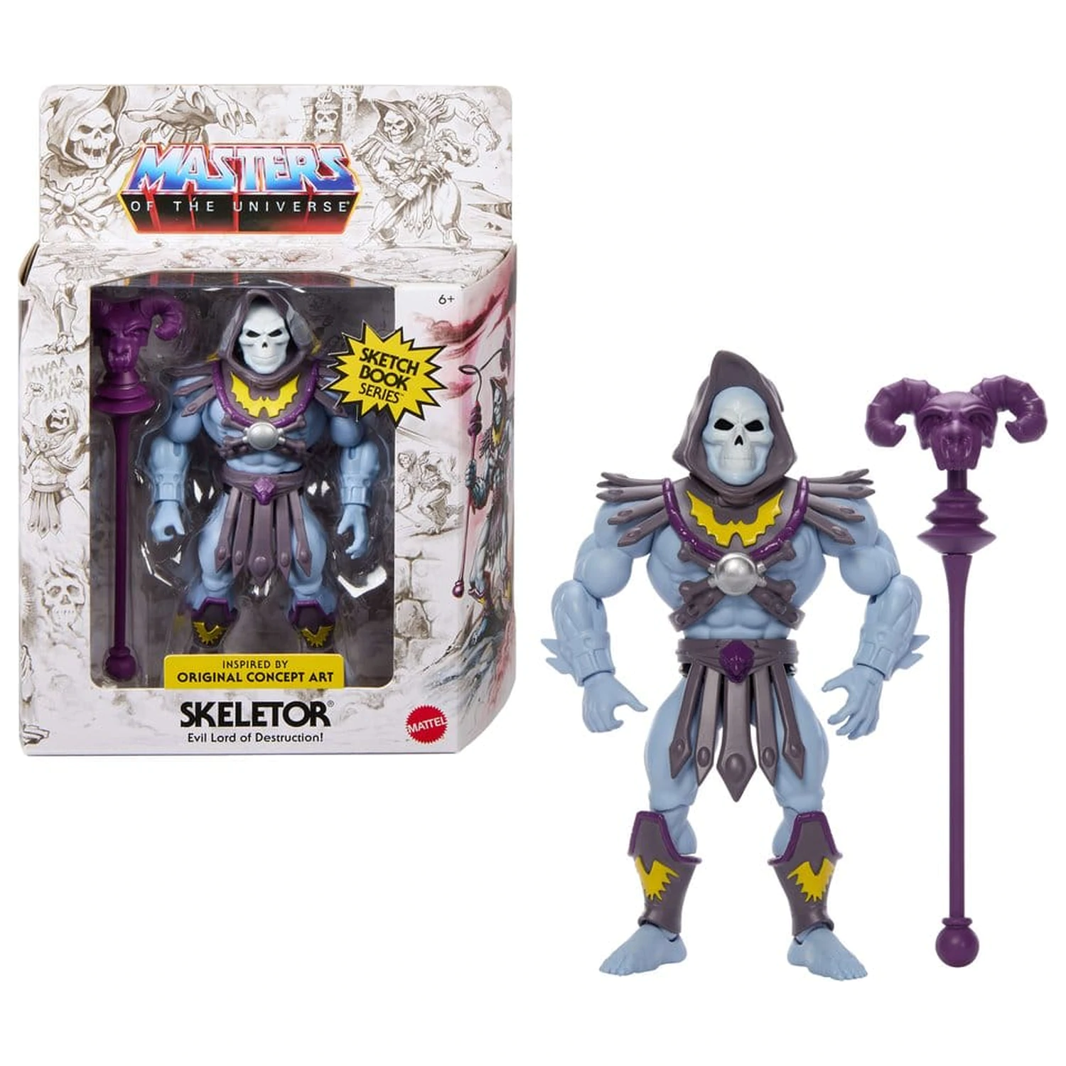 Masters of the Universe Origins Action Figure Sketchbook Series: Skeletor 14 cm product photo