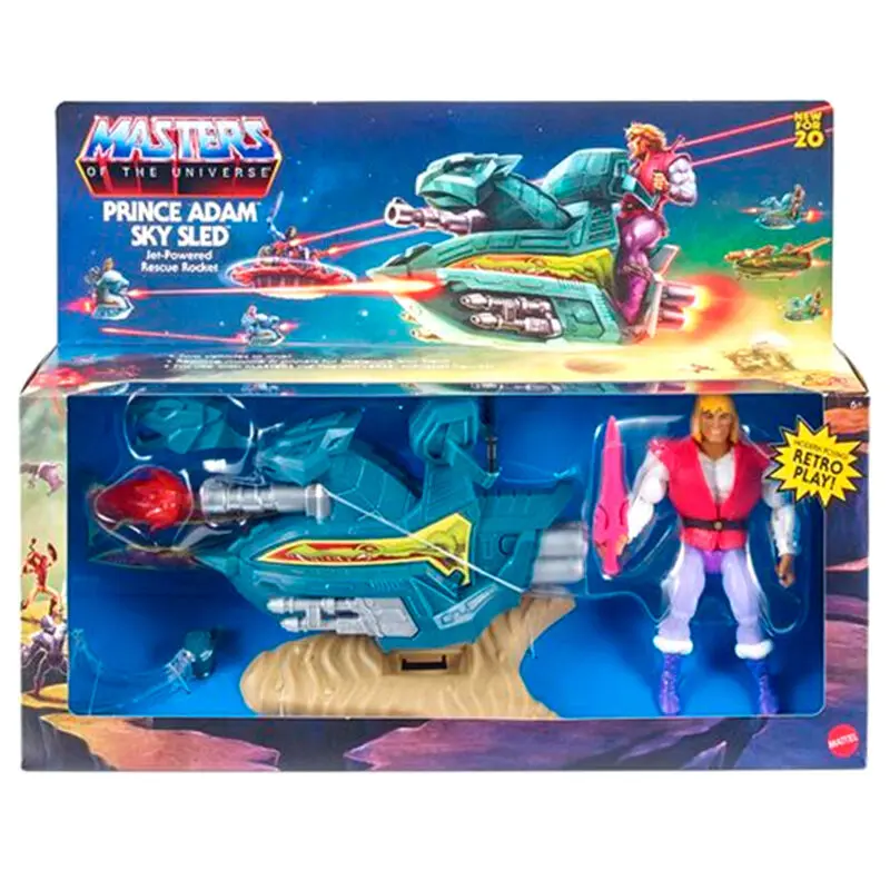 Masters of the Universe Origins Action Figure 2020 Prince Adam with Sky Sled 14 cm product photo
