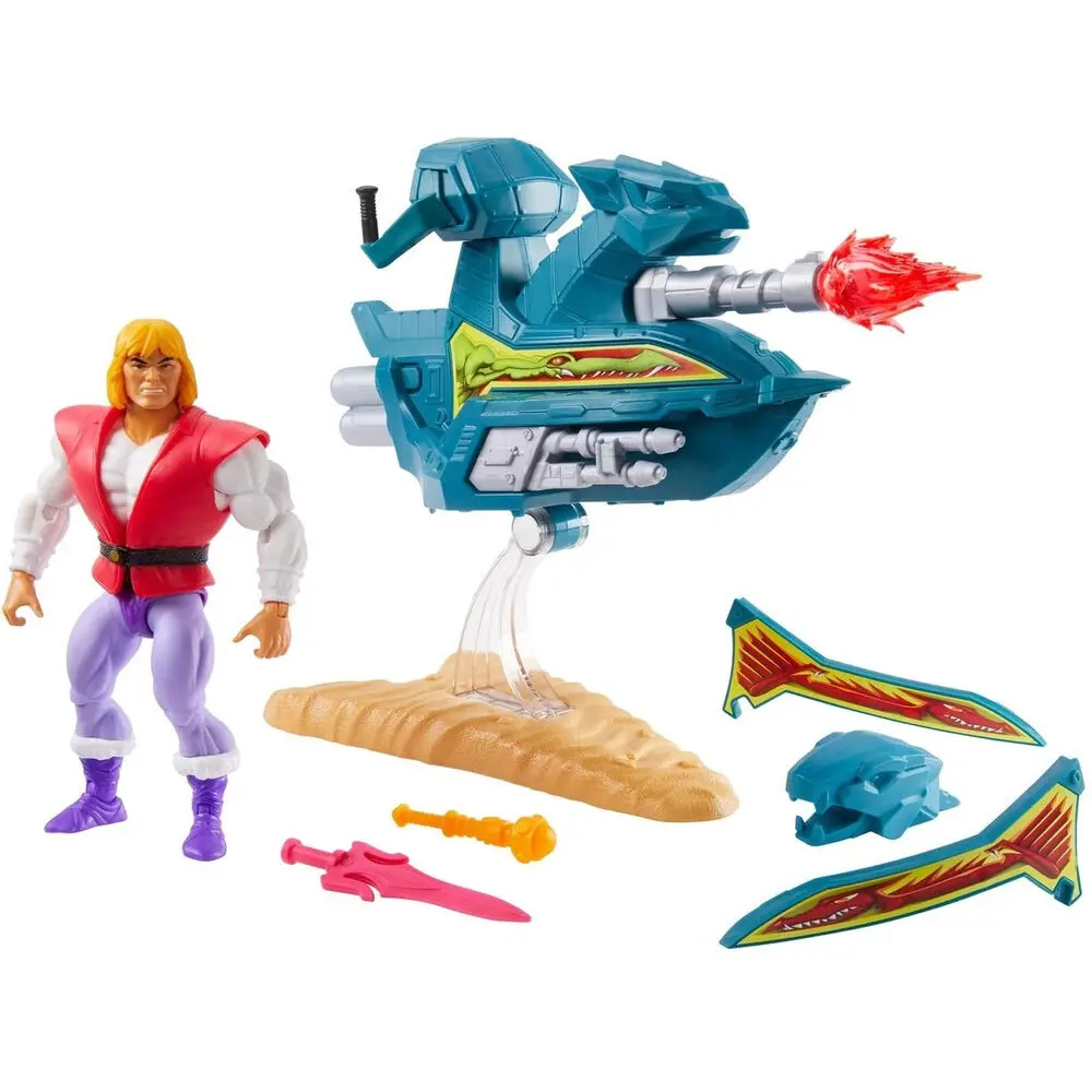 Masters of the Universe Origins Action Figure 2020 Prince Adam with Sky Sled 14 cm product photo