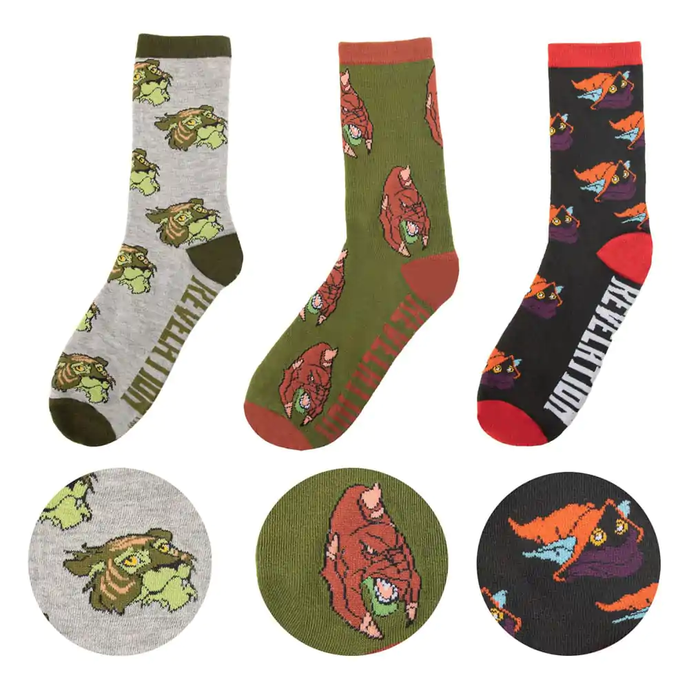 Masters of the Universe - Revelation: Cringer & Battle Cat & Orko Socks Set of 3 termékfotó