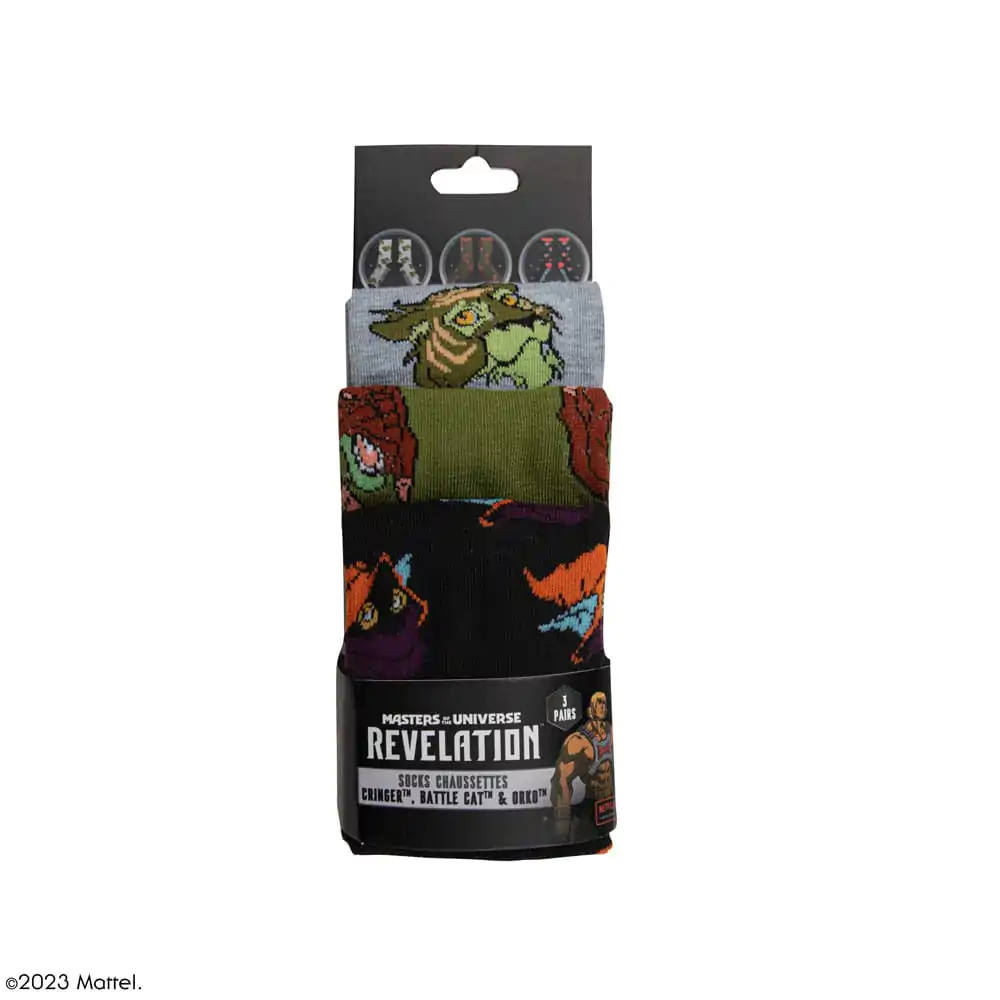 Masters of the Universe - Revelation: Cringer & Battle Cat & Orko Socks Set of 3 termékfotó