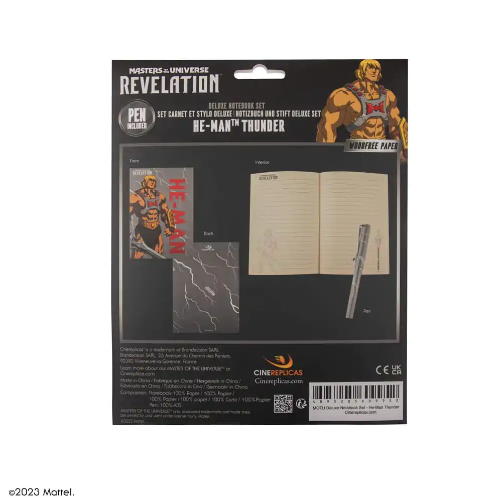 Masters of the Universe - Revelation: He-Man Thunder Deluxe Notebook Set (notebook + pen) termékfotó