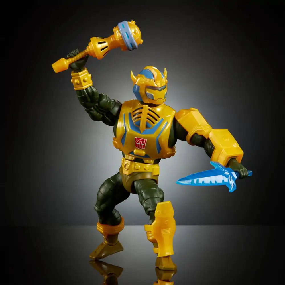 Masters of the Universe x Transformers Action Figure Bumblebee Armor Man-At-Arms heo European Exclusive 14 cm product photo