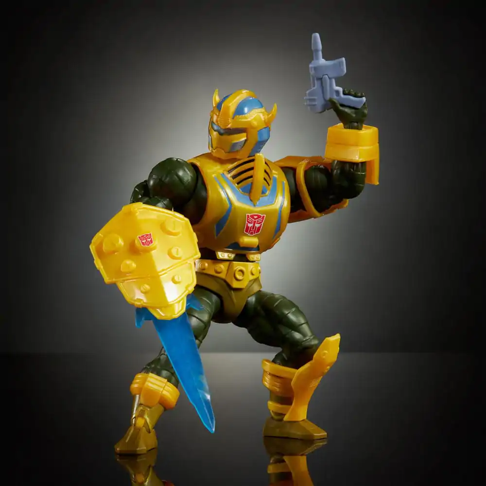 Masters of the Universe x Transformers Action Figure Bumblebee Armor Man-At-Arms heo European Exclusive 14 cm product photo