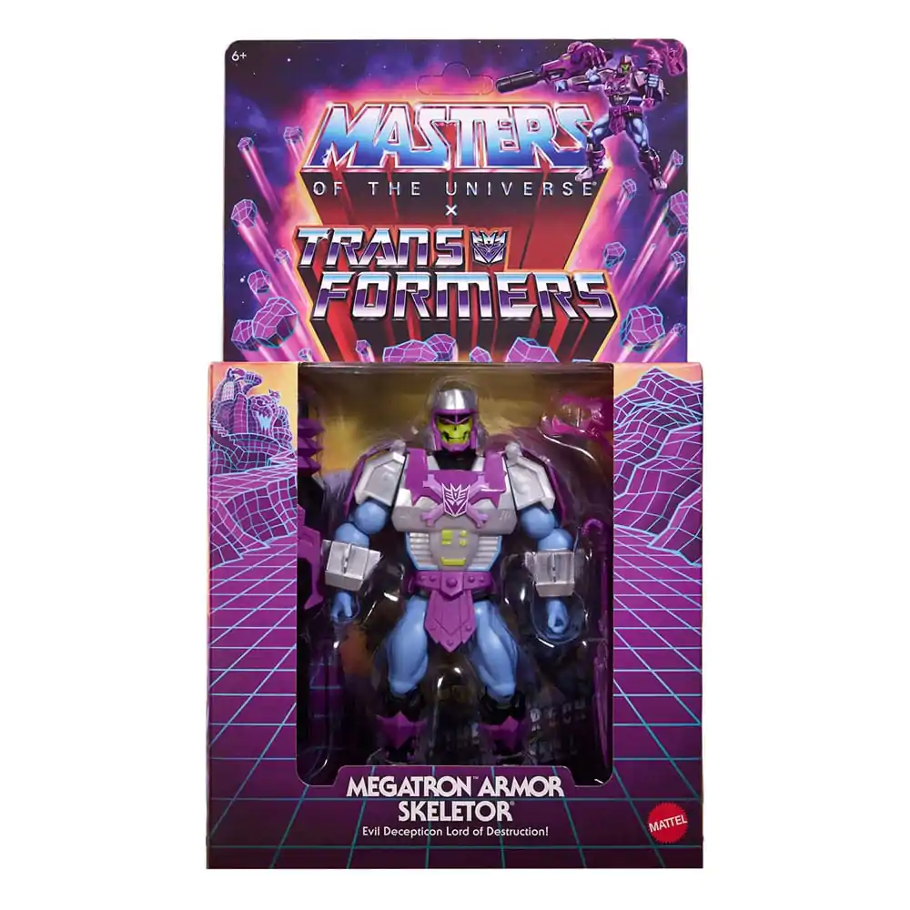 Masters of the Universe x Transformers Action Figure Megatron Armor Skeletor heo European Exclusive 14 cm product photo