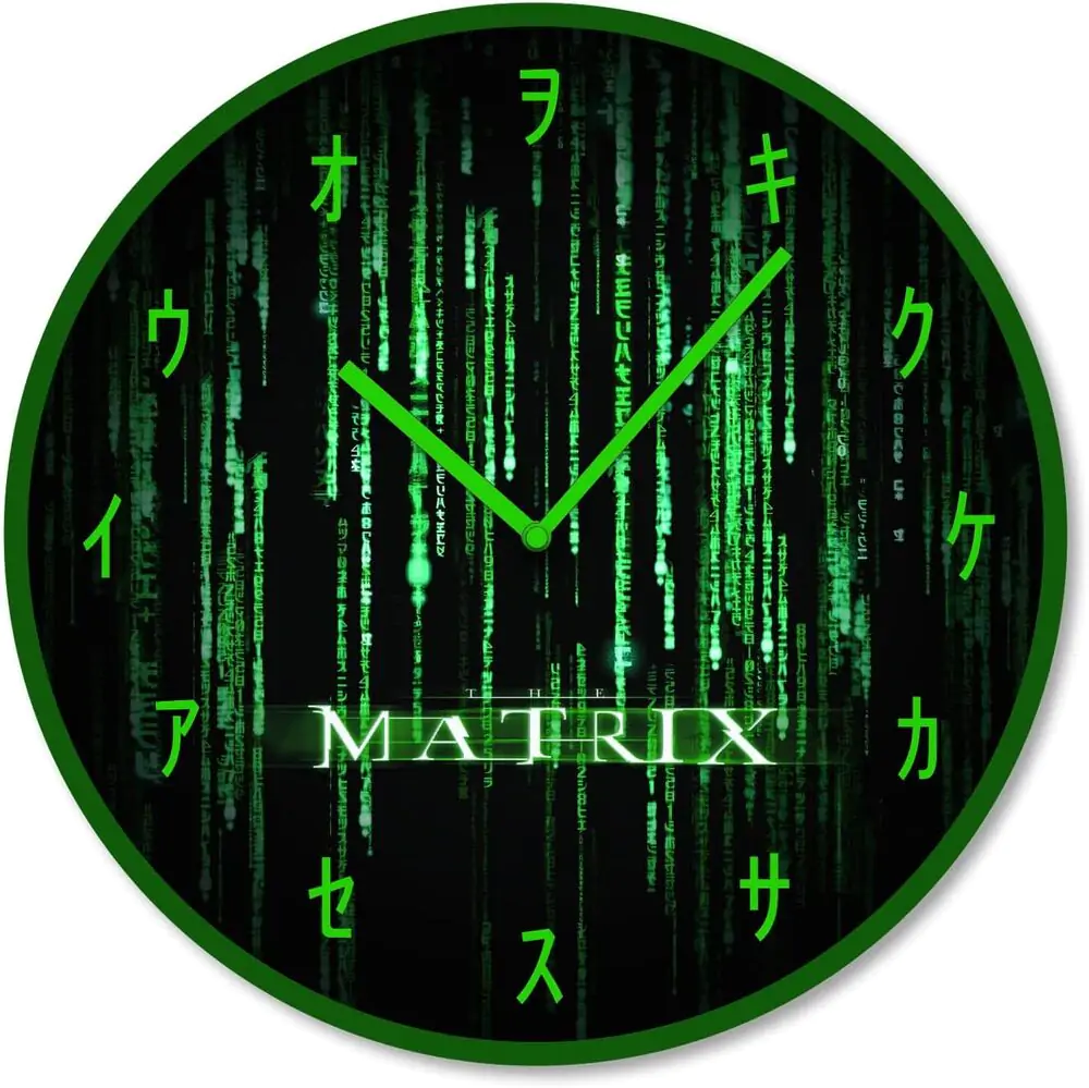 Matrix Code Wall clock product photo