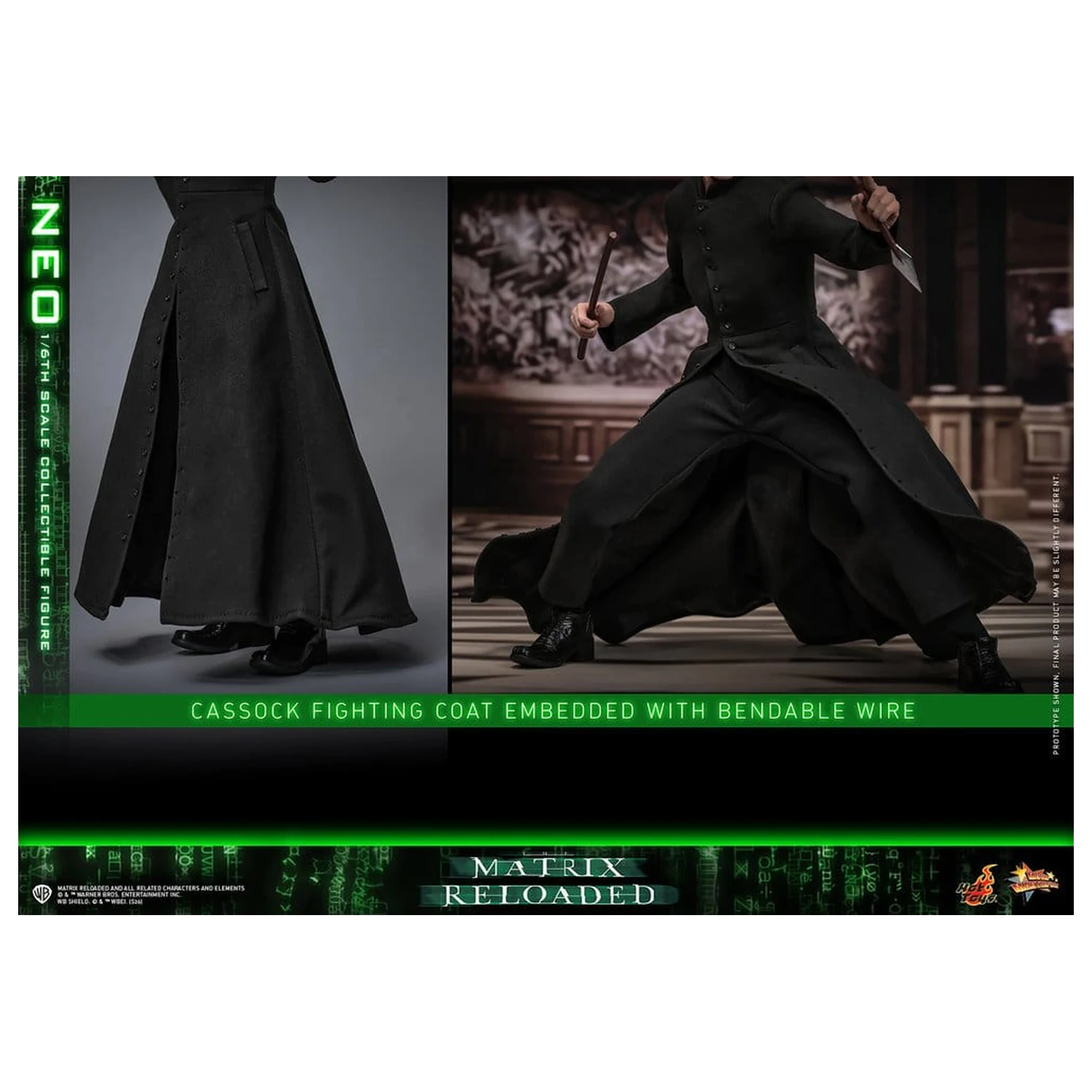 Matrix Movie Masterpiece Action Figure 1/6 Neo 31 cm product photo