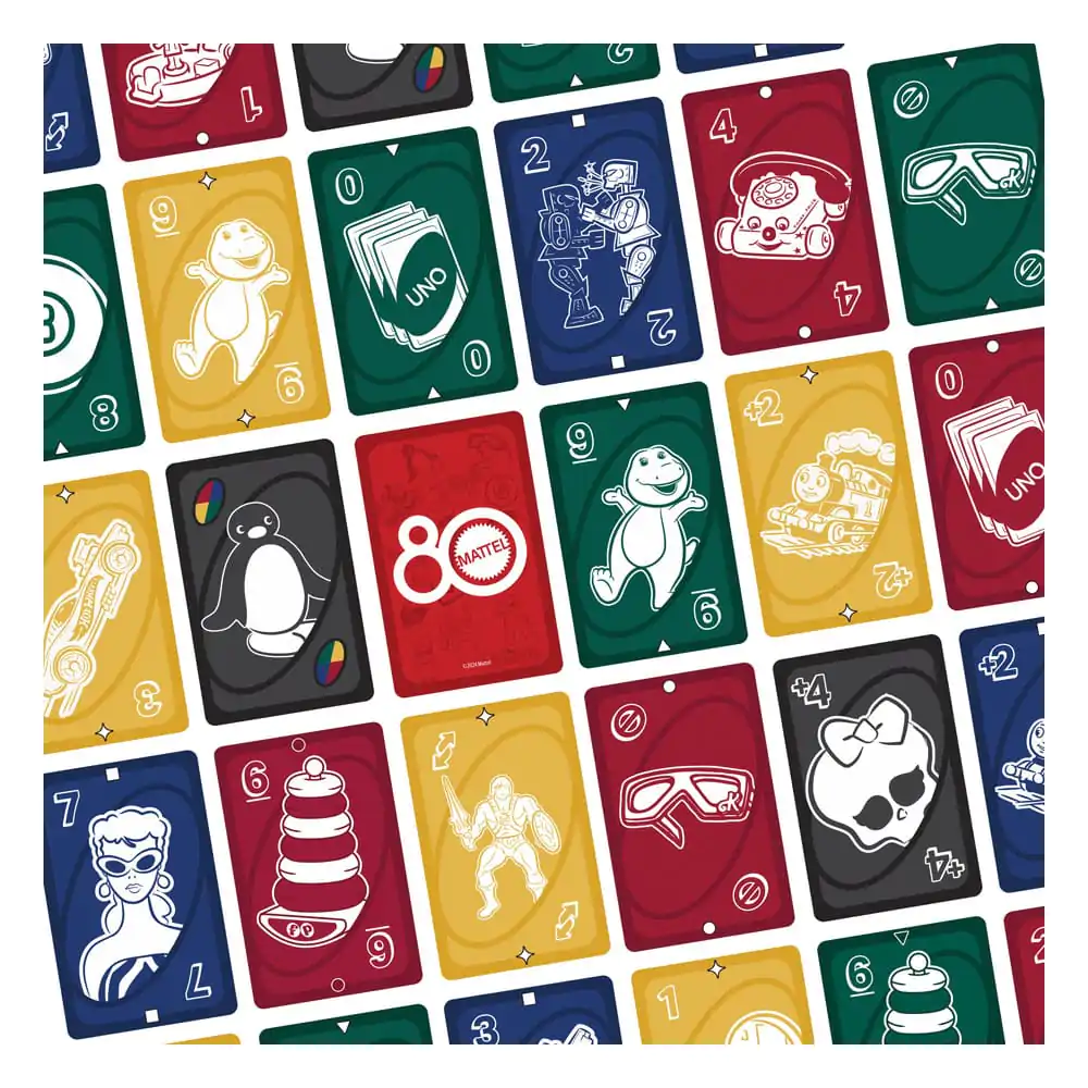 Mattel 80th Anniversary UNO Card Game Ruby Red product photo