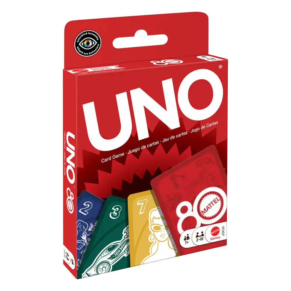 Mattel 80th Anniversary UNO Card Game Ruby Red product photo