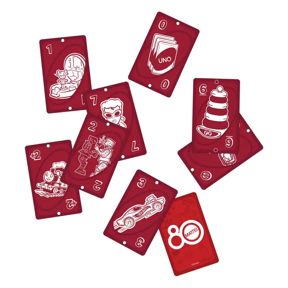 Mattel 80th Anniversary UNO Card Game Ruby Red product photo