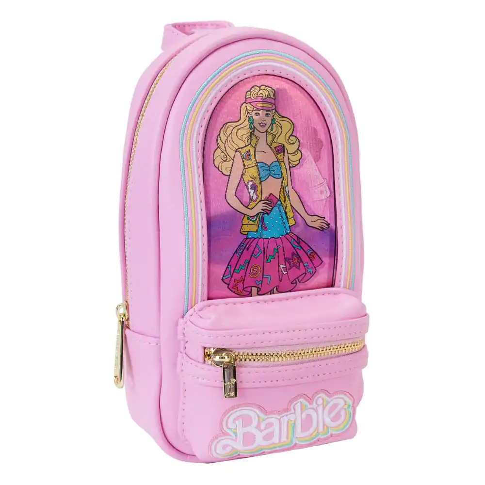 Mattel by Loungefly Pencil Case Mini Backpack Barbie 65th Anniversary Doll Box product photo