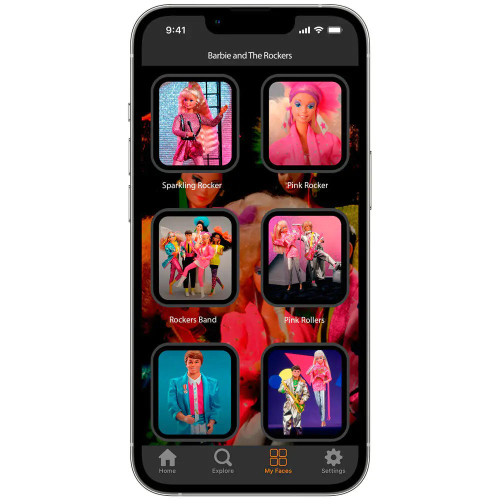 Mattel Barbie - Barbie &amp;#38; the Rockers Smartwatch strap + face designs product photo