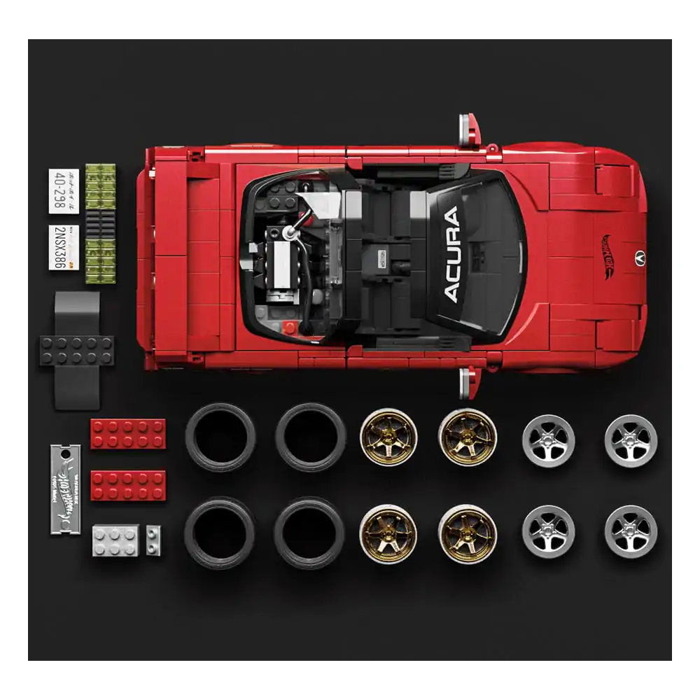 Mattel Brick Shop Hot Wheels Elite Series Building Set 1/16 '90 Acura NSX product photo