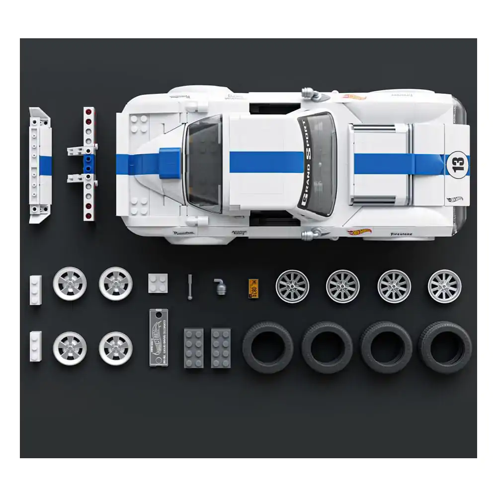 Mattel Brick Shop Hot Wheels Elite Series Building Set 1/16 Corvette Grand Sport product photo