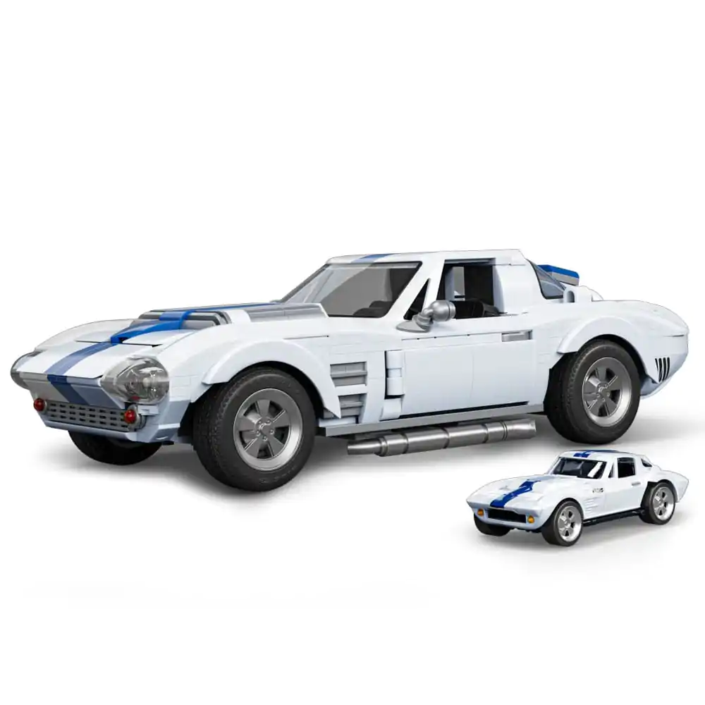 Mattel Brick Shop Hot Wheels Elite Series Building Set 1/16 Corvette Grand Sport product photo