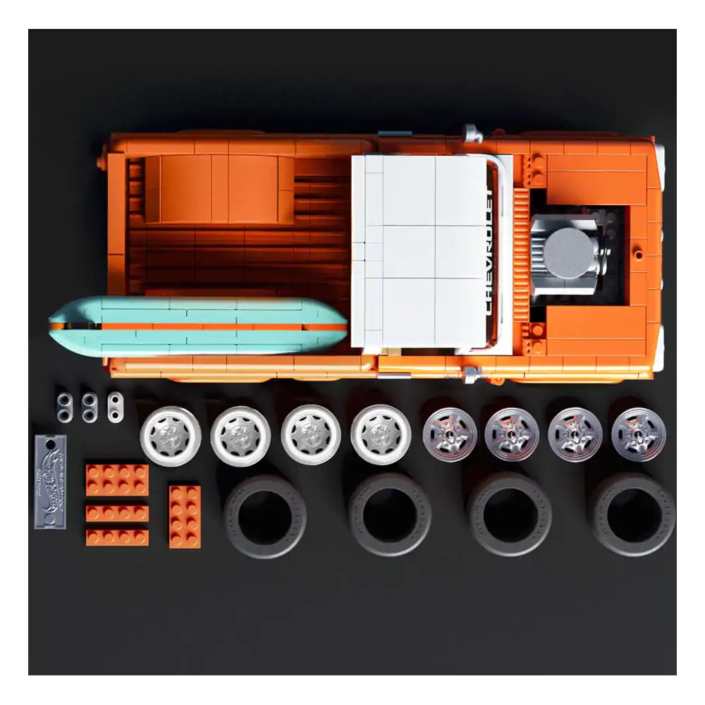 Mattel Brick Shop Hot Wheels Elite Series Building Set 1/16 Custom &#039;62 Chevy Pickup product photo