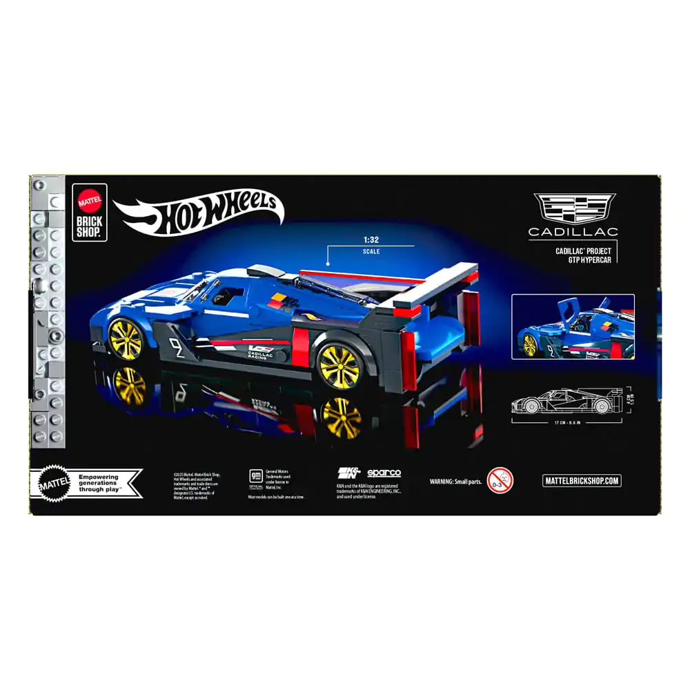 Mattel Brick Shop Hot Wheels Speed Series Building Set 1/32 Cadillac Project GTP Hypercar product photo