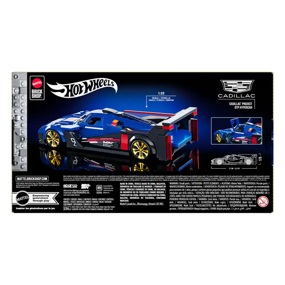 Mattel Brick Shop Hot Wheels Speed Series Building Set 1/32 Cadillac Project GTP Hypercar product photo