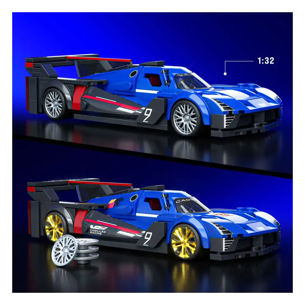 Mattel Brick Shop Hot Wheels Speed Series Building Set 1/32 Cadillac Project GTP Hypercar product photo